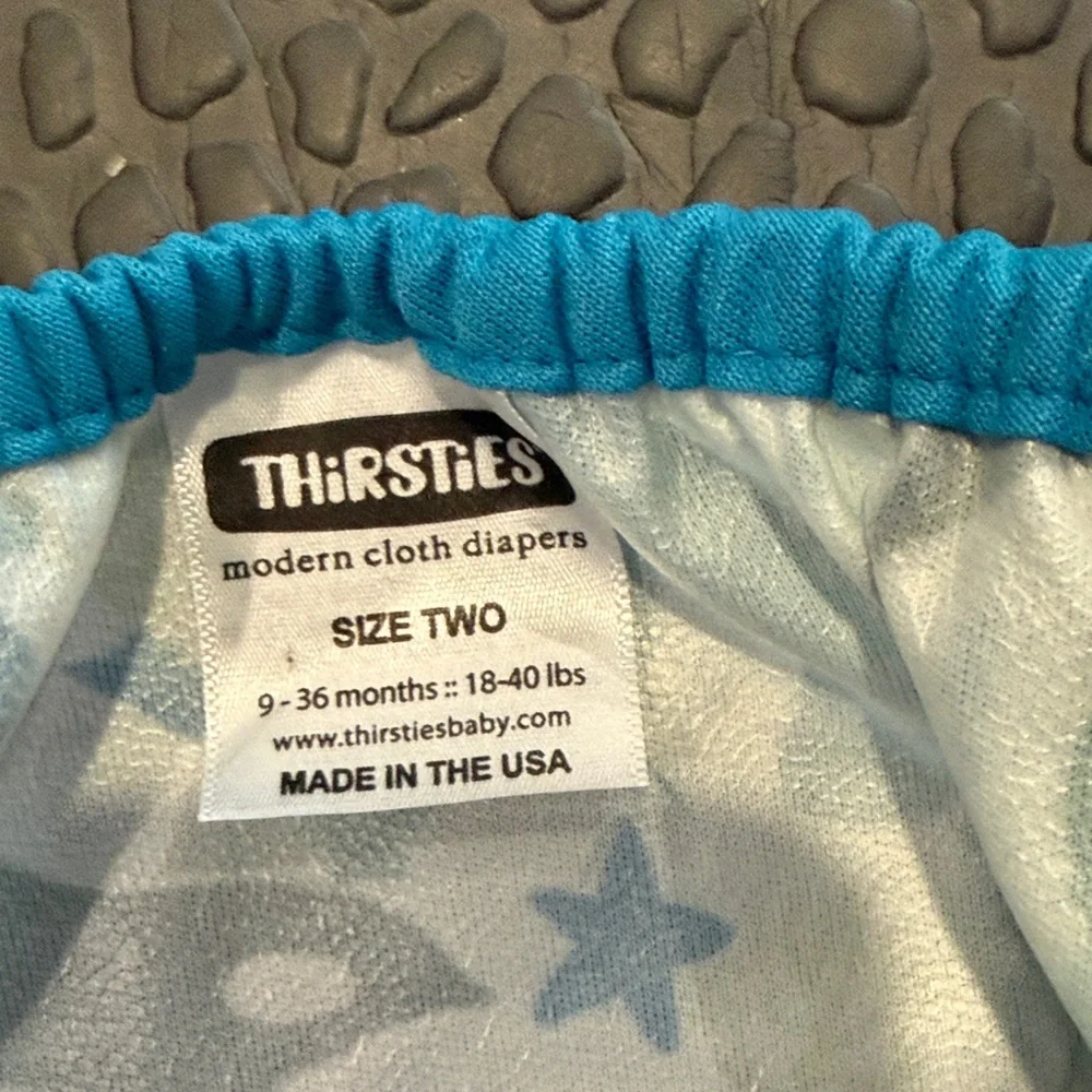 Thirsties Duo Wrap Size Two in Sea Life